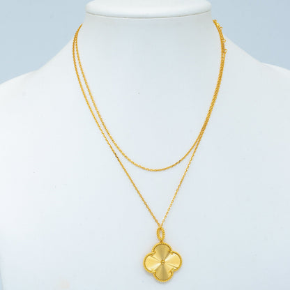 [Spark]CLOVER 25MM PEDANT NECKLACE GOLD