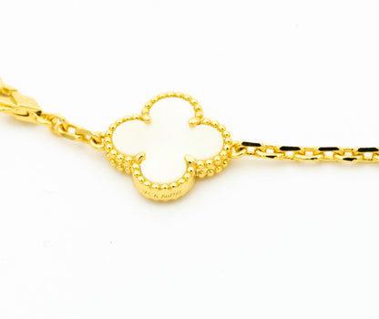 [Spark]CLOVER BRACELET 5 MOTIFS ONYX MOP
