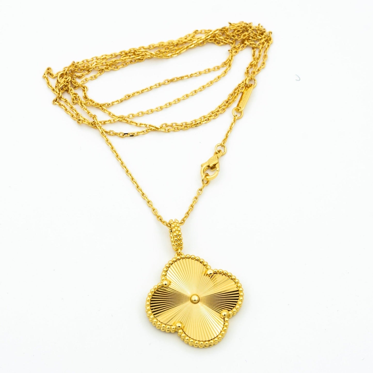 [Spark]CLOVER 25MM PEDANT NECKLACE GOLD