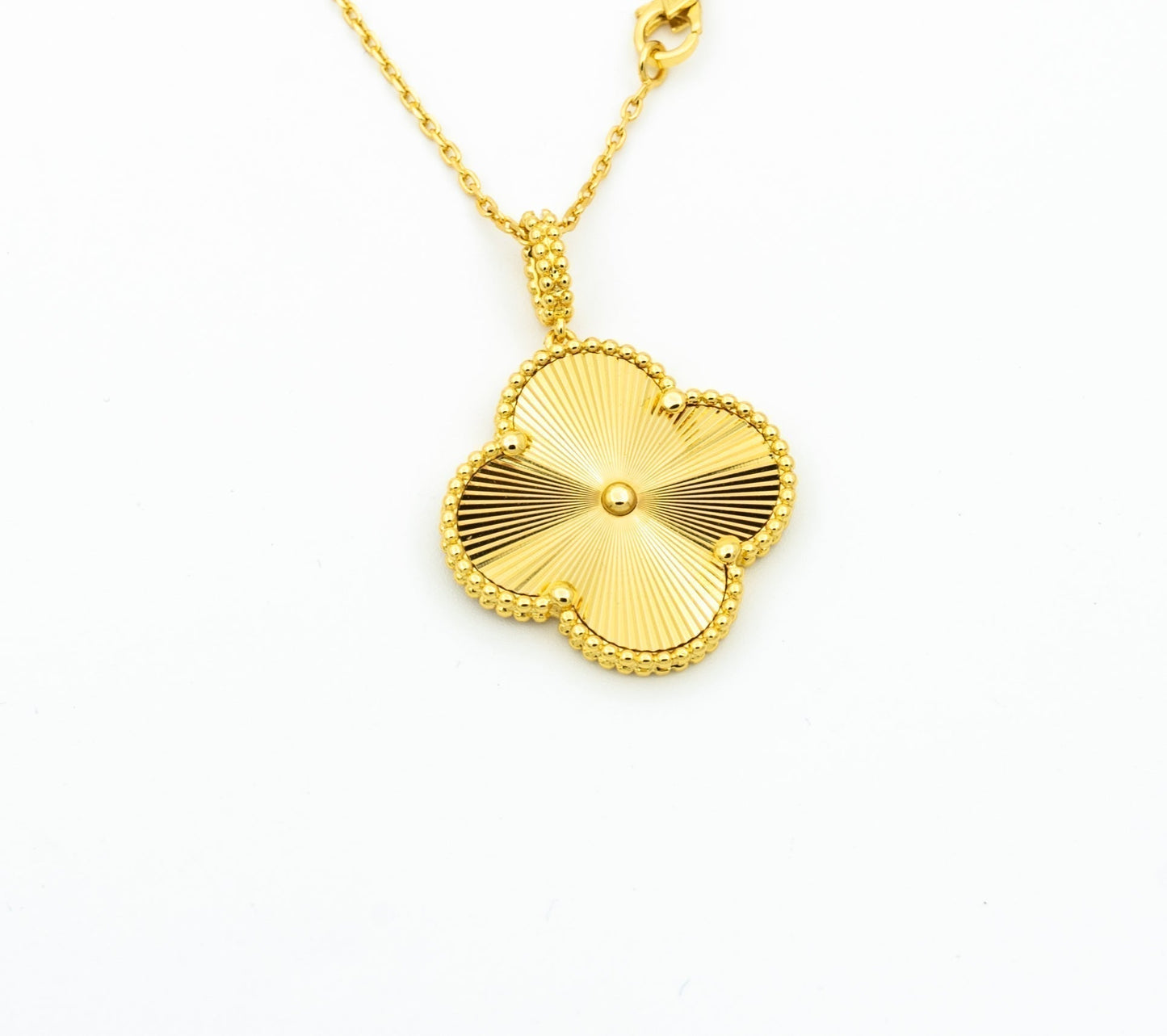 [Spark]CLOVER 25MM PEDANT NECKLACE GOLD