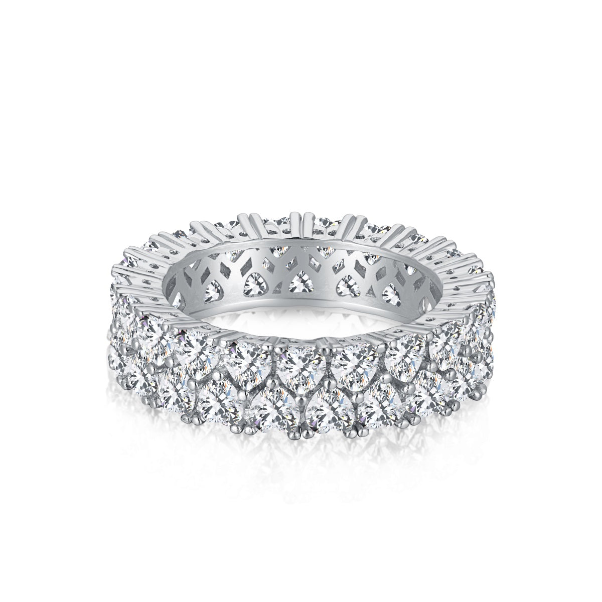 [Radiant Jewelry]Sparkling Full Heart Ring