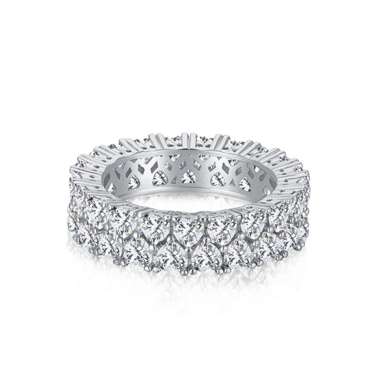 [Spark Jewelry]Sparkling Full Heart Ring