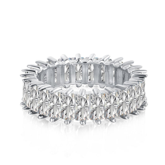 [Spark Jewelry]Unique Colorful Radiant Cut RIng