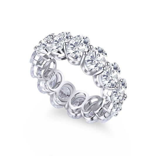 [Spark Jewelry]Dainty Elongated Cushion Cut Tennis Ring