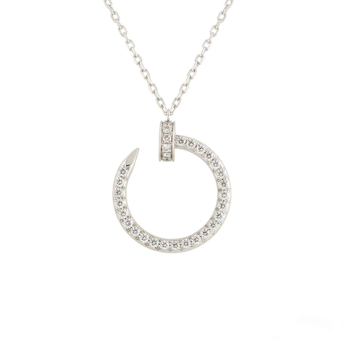 [Spark]JUSTE NECKLACE SILVER DIAMONDS
