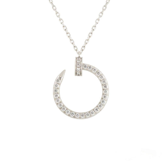 [Spark]JUSTE NECKLACE SILVER DIAMONDS