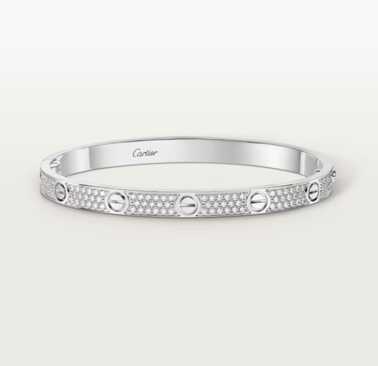 [Spark]NEW-LOVE-4.8MM-Width Diamond-Studded Bracelet