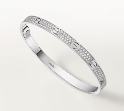 [Spark]NEW-LOVE-4.8MM-Width Diamond-Studded Bracelet