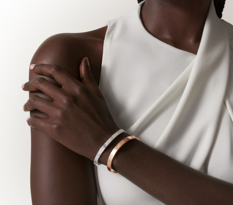 [Spark]NEW-LOVE-4.8MM-Width Diamond-Studded Bracelet