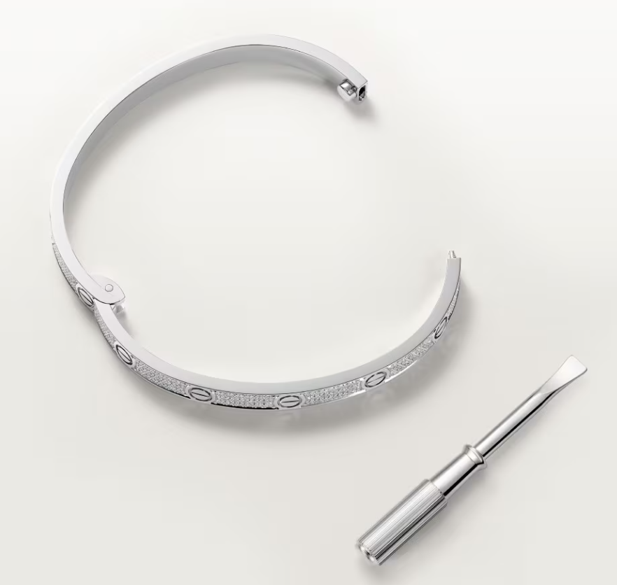 [Spark]NEW-LOVE-4.8MM-Width Diamond-Studded Bracelet