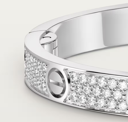 [Spark]NEW-LOVE-4.8MM-Width Diamond-Studded Bracelet
