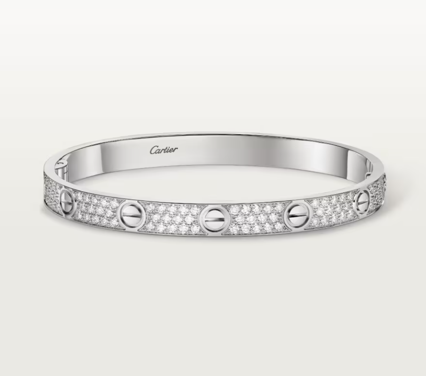 [Spark]NEW-LOVE-6.1MM-Width Diamond-Studded Bracelet
