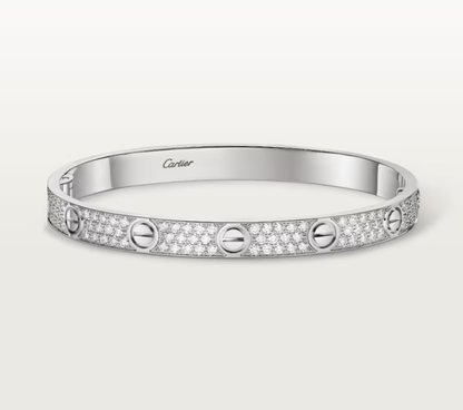[Spark]NEW-LOVE-6.1MM-Width Diamond-Studded Bracelet