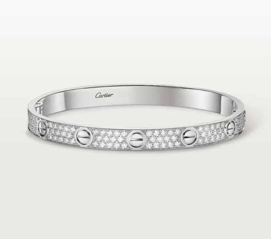 [Spark]NEW-LOVE-6.1MM-Width Diamond-Studded Bracelet