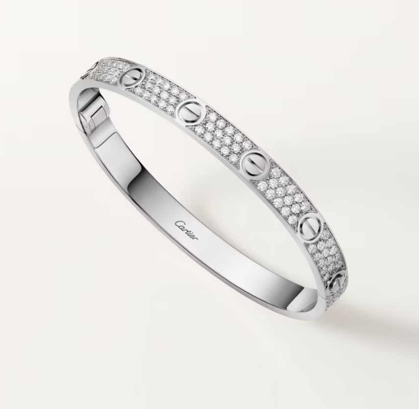 [Spark]NEW-LOVE-6.1MM-Width Diamond-Studded Bracelet