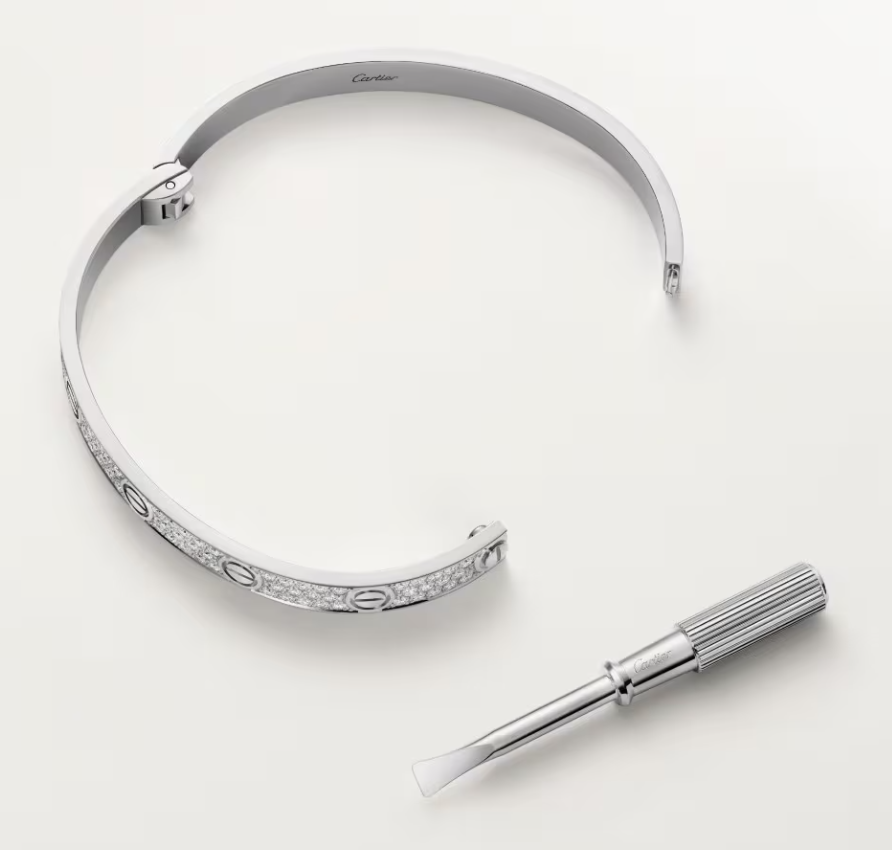[Spark]NEW-LOVE-6.1MM-Width Diamond-Studded Bracelet