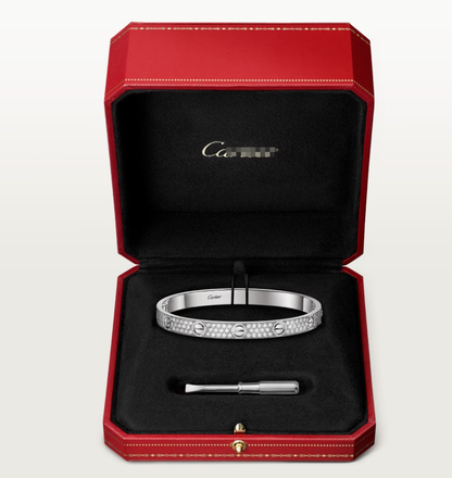 [Spark]NEW-LOVE-6.1MM-Width Diamond-Studded Bracelet