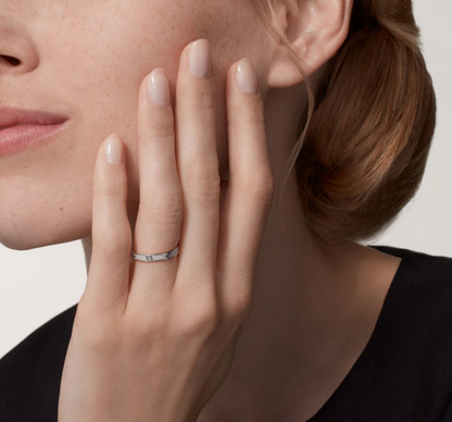 [Spark]LOVE RING 2.6mm-wide full-diamond ring silver