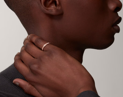 [Spark]LOVE RING 2.6mm-wide full-diamond ring Spark Gold