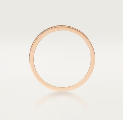 [Spark]LOVE RING 4mm-wide full-diamond ring Spark Gold