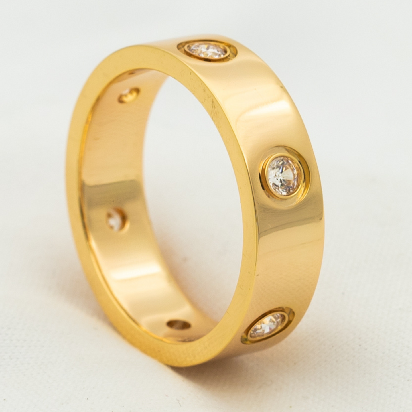 [Spark]LOVE RING 5.5MM 6 DIAMONDS PINK GOLD