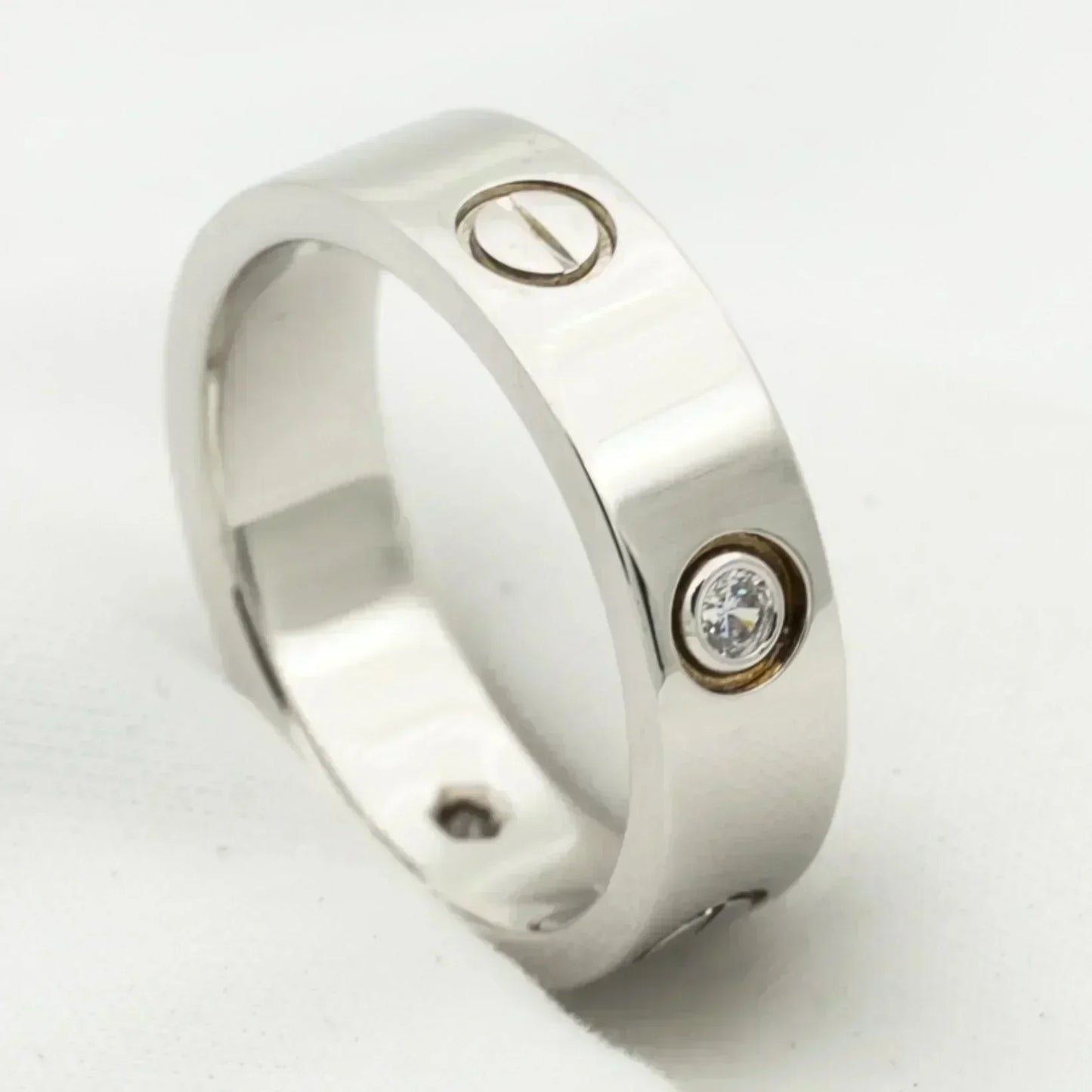 [Spark]LOVE RING 5.5MM 3 DIAMONDS SILVER