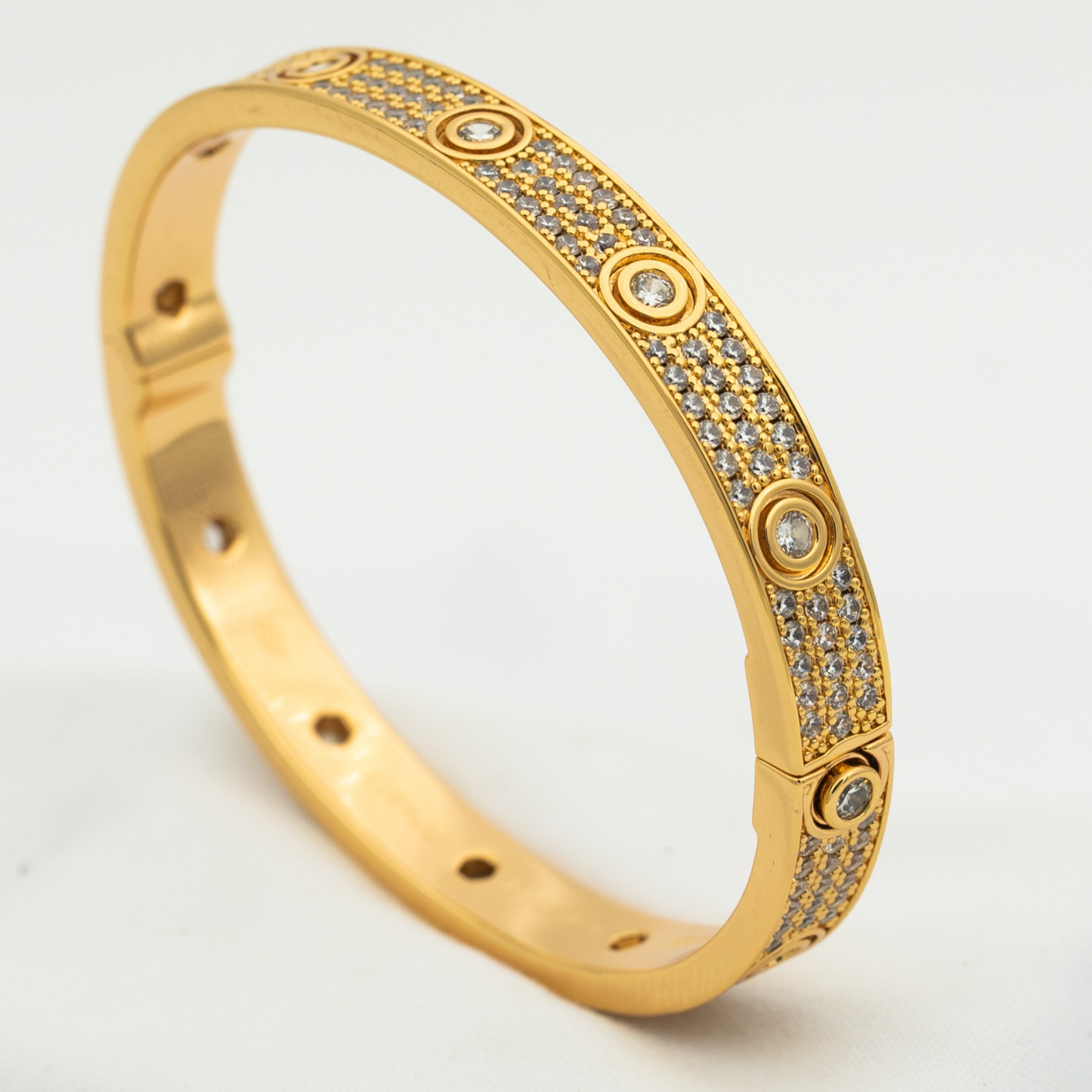 [Spark]LOVE BRACELET 6.1MM DIAMOND-PAVED 10 BIG DIAMONDS