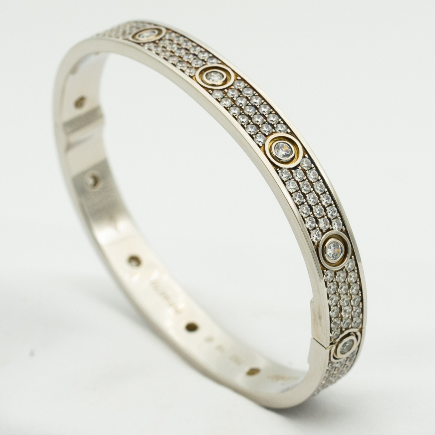 [Spark]LOVE BRACELET 6.1MM DIAMOND-PAVED 10 BIG DIAMONDS