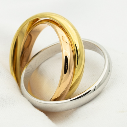 [Spark Jewelry]TRINITY RING GOLD PINK GOLD SILVER