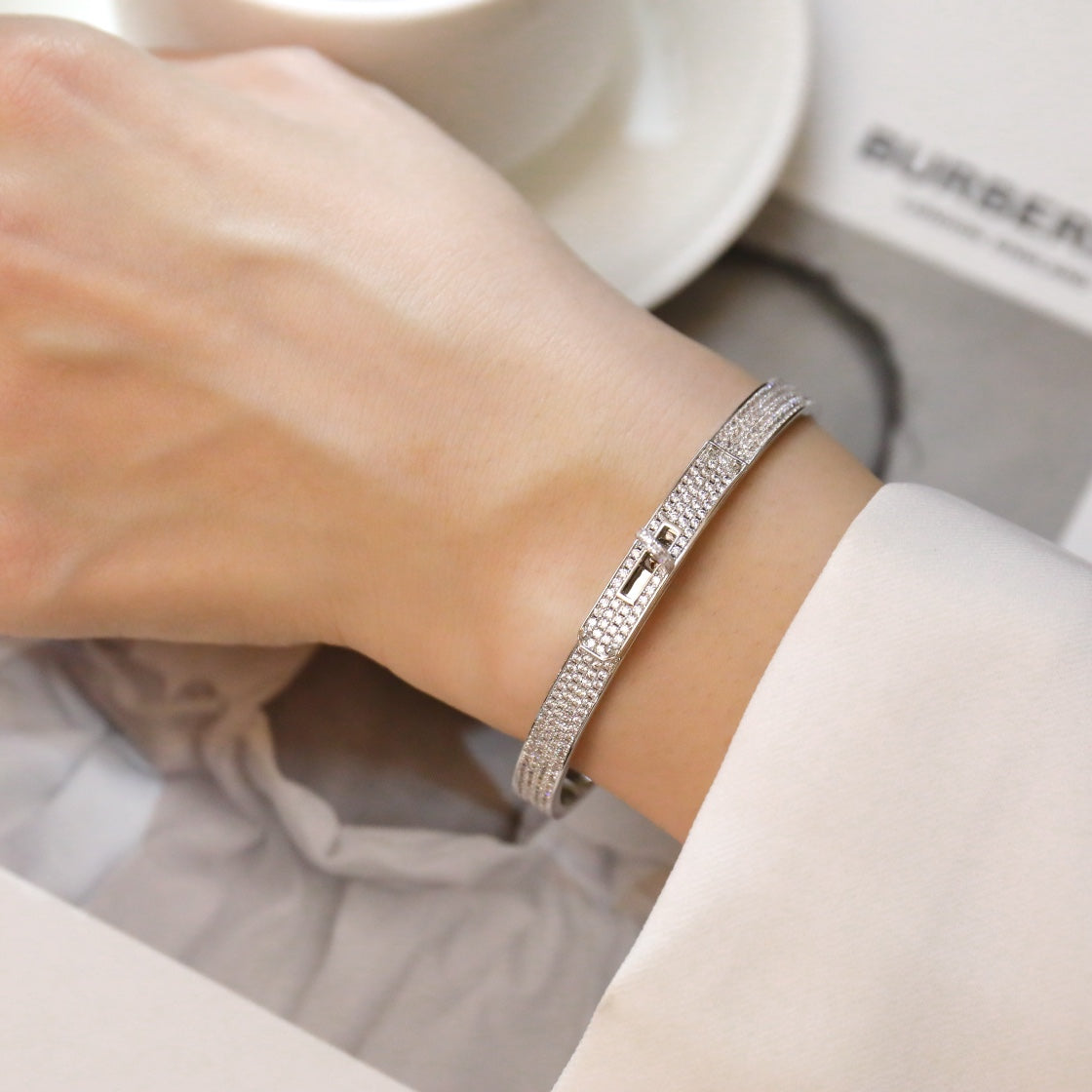 [Spark]KELLY BRACELET DIAMOND PAVED