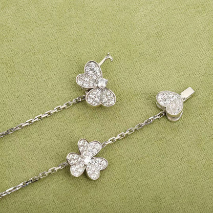 [Spark]FRIVOLE SILVER 9 FLOWERS NECKLACE