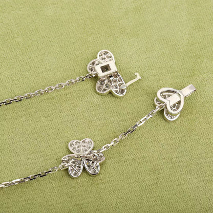 [Spark]FRIVOLE SILVER 9 FLOWERS NECKLACE