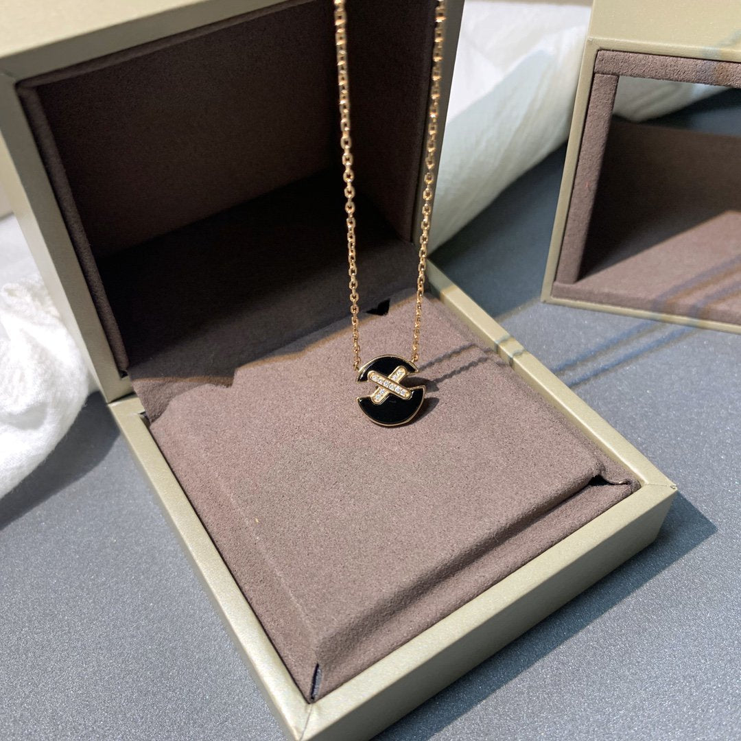[Spark]JEUX DE PINK GOLD DIAMOND NECKLACE