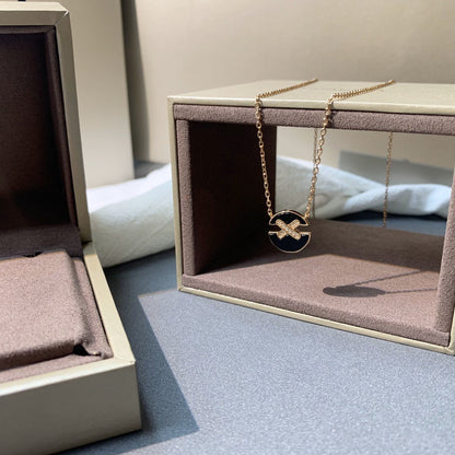 [Spark]JEUX DE PINK GOLD DIAMOND NECKLACE