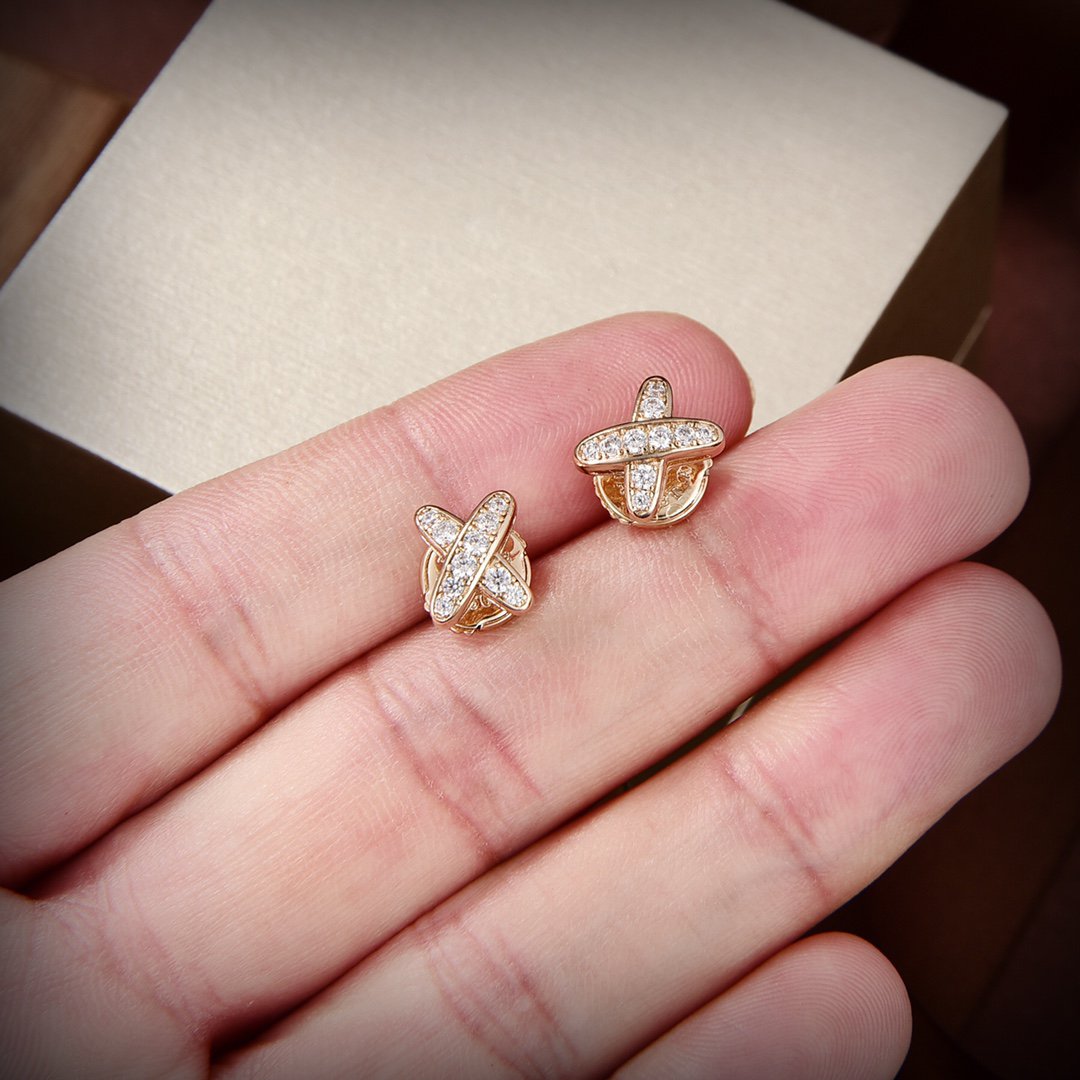 [Spark]JEUX DE GOLD DIAMOND EARRINGS
