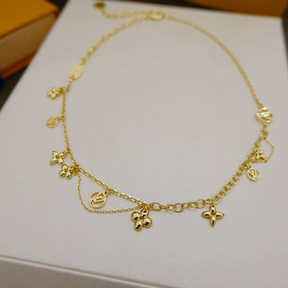 [Spark]BLOOMING SUPPLE NECKLACE BRASS