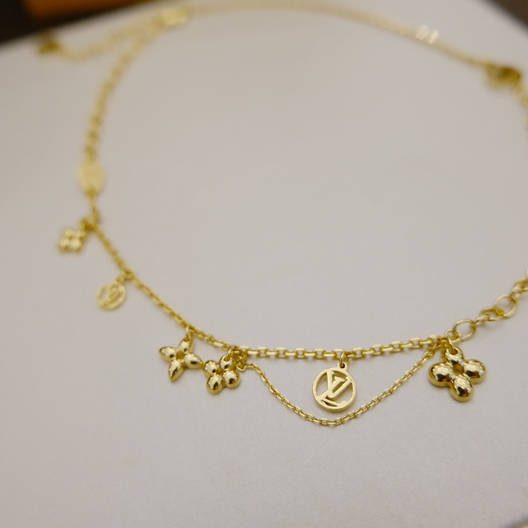 [Spark]BLOOMING SUPPLE NECKLACE BRASS