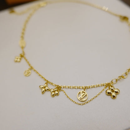[Spark]BLOOMING SUPPLE NECKLACE BRASS