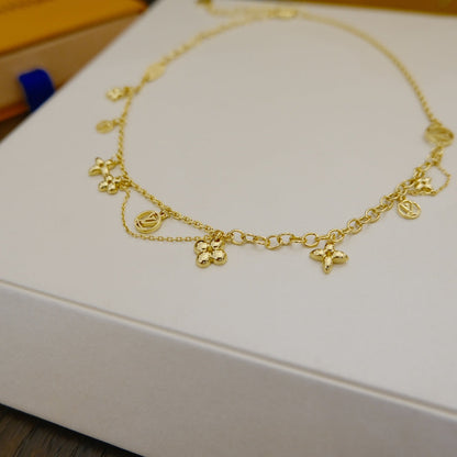 [Spark]BLOOMING SUPPLE NECKLACE BRASS