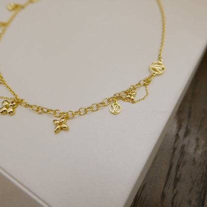 [Spark]BLOOMING SUPPLE NECKLACE BRASS