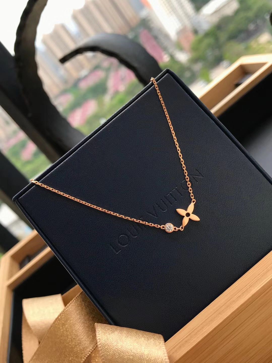 [Spark]BLOSSOM PENDANT PINK GOLD AND DIAMOND