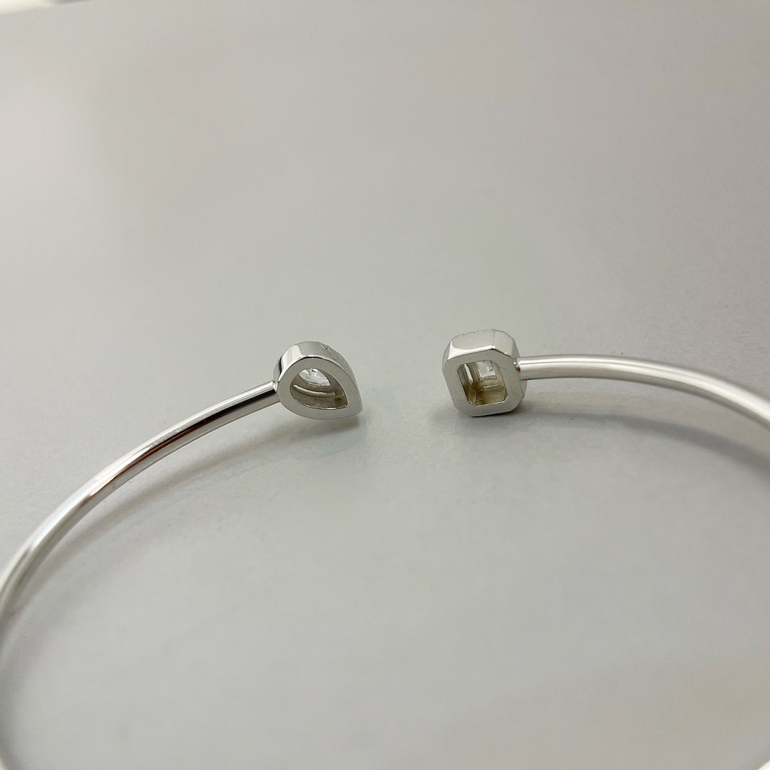 [Spark]JONC FLEX MY TWIN TOI & MOI SILVER DIAMOND BRACELET