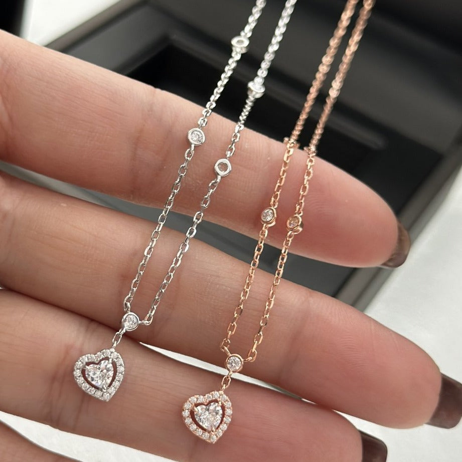[Spark]JOY HEART DIAMOND NECKLACE