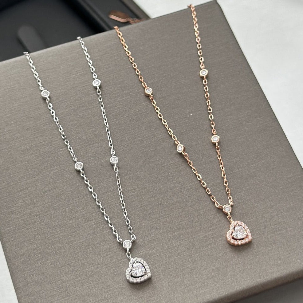[Spark]JOY HEART DIAMOND NECKLACE