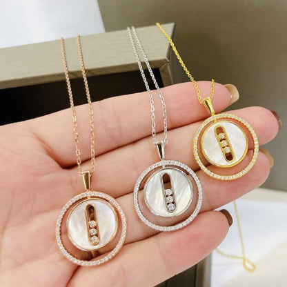 [Spark]Demo MOVE MM NACRE BLANCHE DIAMOND NECKLACE