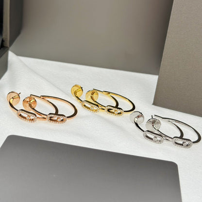 [Spark]CREOLES MOVE UNO PM DIAMOND EARRINGS