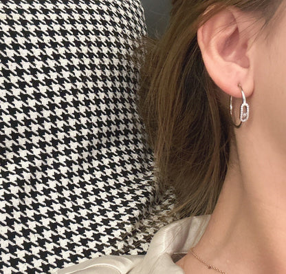[Spark]CREOLES MOVE UNO PM DIAMOND EARRINGS