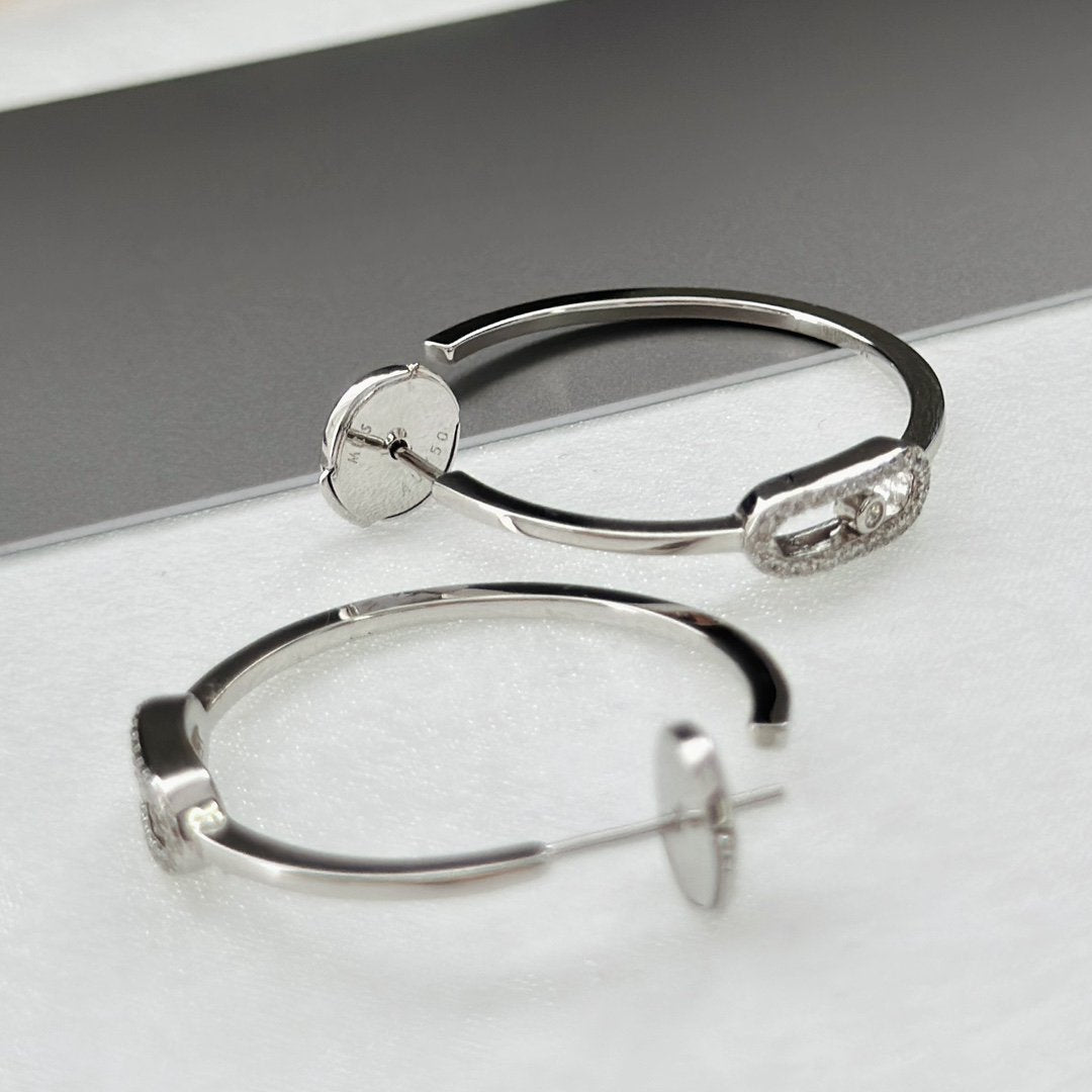 [Spark]CREOLES MOVE UNO PM DIAMOND EARRINGS