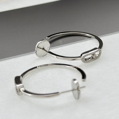 [Spark]CREOLES MOVE UNO PM DIAMOND EARRINGS