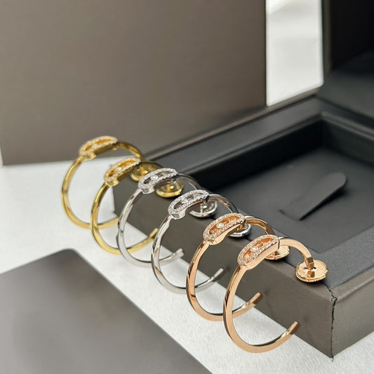 [Spark]CREOLES MOVE UNO PM DIAMOND EARRINGS